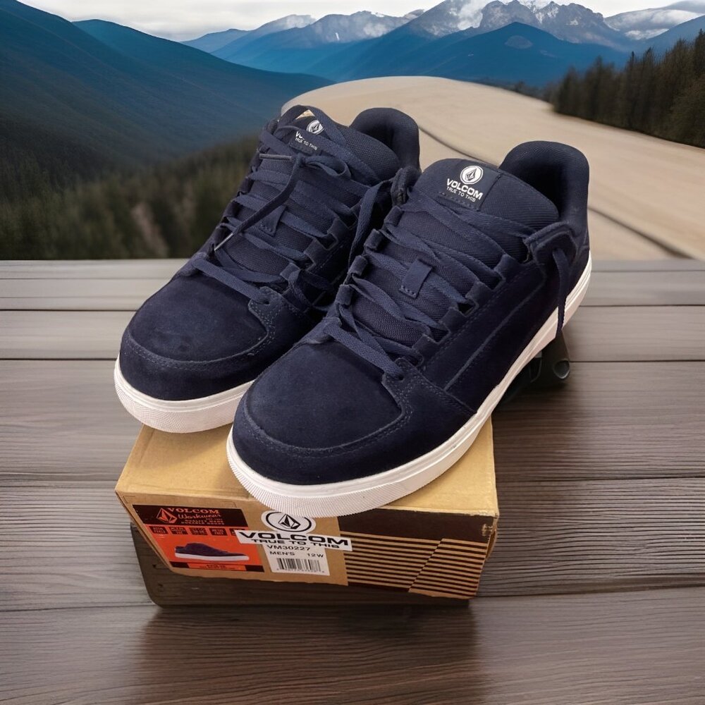 Volcom Evolve Skate Work Shoes Composite Toe Slip-Resistant Blue Men's 12W Work